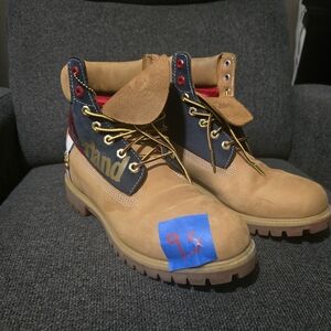 Timberland PRO Tan and Blue Men's Boots